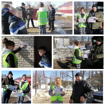 «Прекрасная, но опасная весна» - акция волонтёров